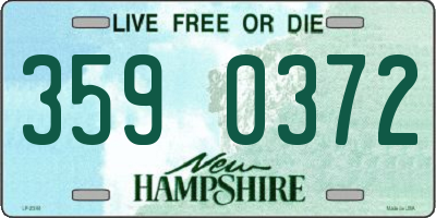 NH license plate 3590372