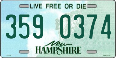 NH license plate 3590374