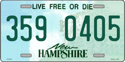 NH license plate 3590405