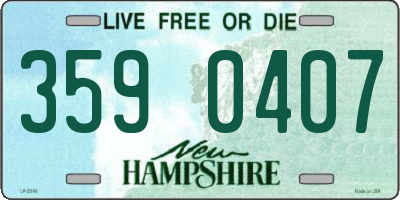 NH license plate 3590407