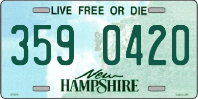 NH license plate 3590420