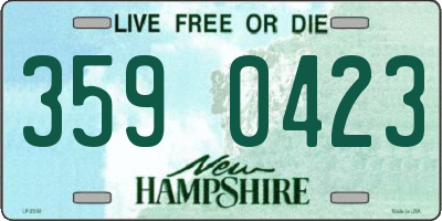 NH license plate 3590423