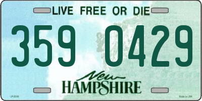 NH license plate 3590429