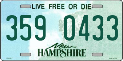 NH license plate 3590433