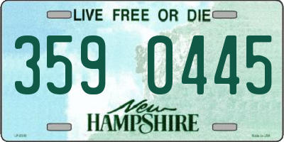 NH license plate 3590445