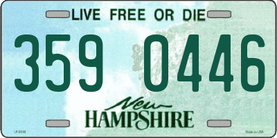NH license plate 3590446