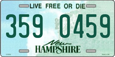 NH license plate 3590459