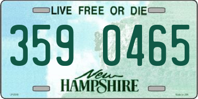NH license plate 3590465