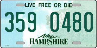 NH license plate 3590480