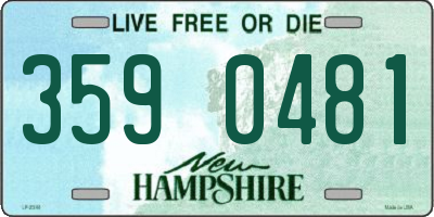 NH license plate 3590481