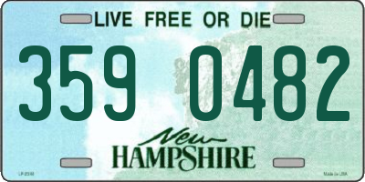 NH license plate 3590482
