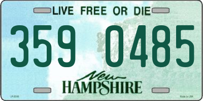 NH license plate 3590485