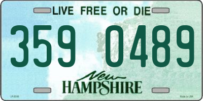 NH license plate 3590489