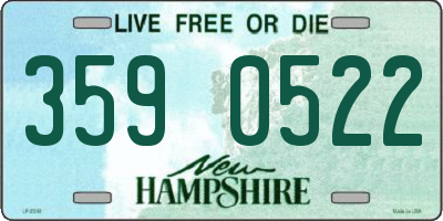 NH license plate 3590522