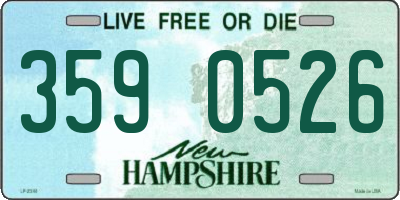 NH license plate 3590526