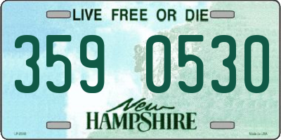 NH license plate 3590530