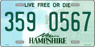 NH license plate 3590567