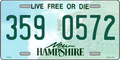 NH license plate 3590572