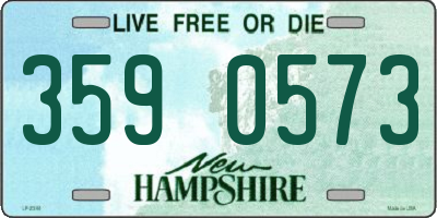 NH license plate 3590573