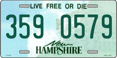 NH license plate 3590579
