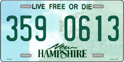 NH license plate 3590613