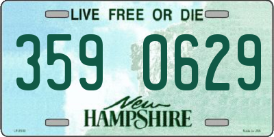 NH license plate 3590629