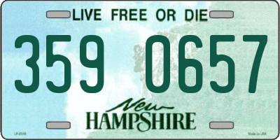 NH license plate 3590657