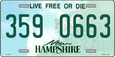 NH license plate 3590663