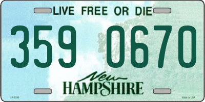 NH license plate 3590670