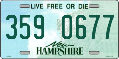 NH license plate 3590677