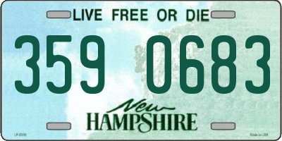 NH license plate 3590683