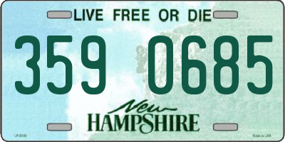 NH license plate 3590685