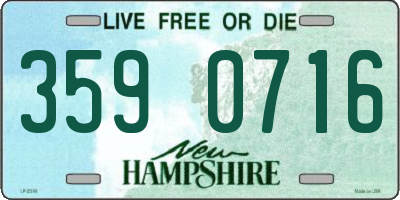 NH license plate 3590716