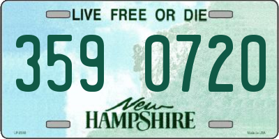 NH license plate 3590720