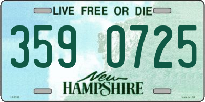 NH license plate 3590725