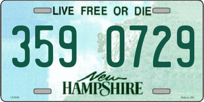 NH license plate 3590729
