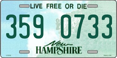 NH license plate 3590733