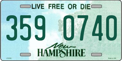 NH license plate 3590740