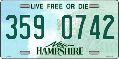 NH license plate 3590742