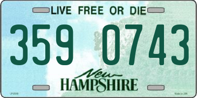 NH license plate 3590743