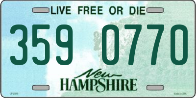 NH license plate 3590770