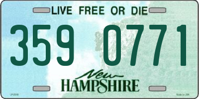 NH license plate 3590771