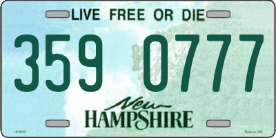 NH license plate 3590777