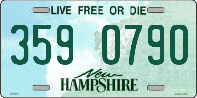NH license plate 3590790