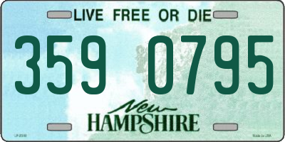NH license plate 3590795
