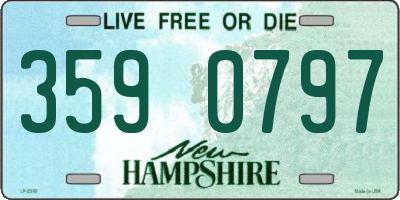 NH license plate 3590797
