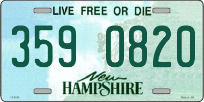 NH license plate 3590820
