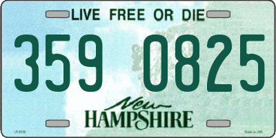 NH license plate 3590825