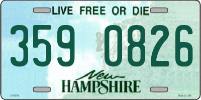 NH license plate 3590826