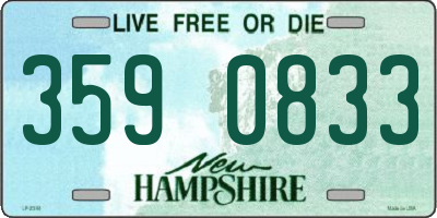 NH license plate 3590833